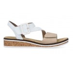 Sandales  Rieker OMONT V3660-60 Beige / Blanc 