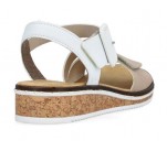 Sandales  Rieker OMONT V3660-60 Beige / Blanc 