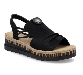 Sandales femme Rieker OTRIN V7972-00 Noir