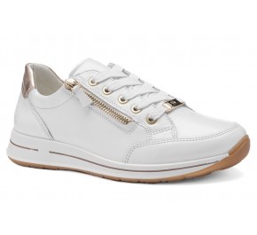 Baskets femme Ara OSAKA 54801-54 Verni Blanc