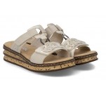 Mules  Rieker 62936-60 QUINTE Beige 