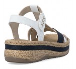 Sandales  Rieker V0919-81 QUITT Blanc / Marine