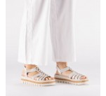 Sandales  Rieker V4918-90 QUADRA Silver 