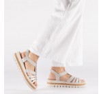 Sandales  Rieker V4918-90 QUADRA Silver 