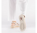 Sandales  Rieker V4918-90 QUADRA Silver 