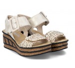 Sandales  Rieker 68172-60 QLAC Beige 