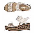 Sandales  Rieker 68172-60 QLAC Beige 