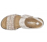 Sandales  Rieker 68172-60 QLAC Beige 