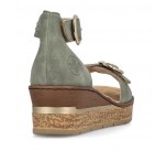 Sandales  Rieker 63780-52 QOIC Green