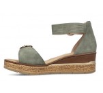 Sandales  Rieker 63780-52 QOIC Green