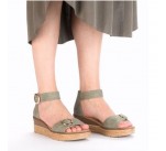 Sandales  Rieker 63780-52 QOIC Green