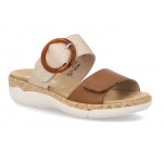 Mules  Remonte SOLEIL R6858-90 Métal / Cognac