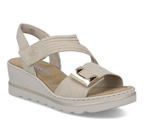 Sandales femme Rieker QOU 67410-62 Beige