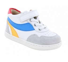 Bottines garçon Shoo Pom BOUBA ZIVA Off White Blue 