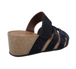 Mules La Maison de l'Espadrille 3622 - ARIDE Noir Strass