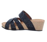 Mules La Maison de l'Espadrille 3622 - ARIDE Noir Strass