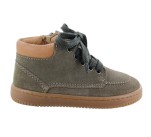 Bottines  Babybotte FICUS Velour Kaki Vert