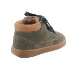Bottines  Babybotte FICUS Velour Kaki Vert