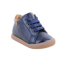 Bottines garçon  Babybotte FIDJI ZIP Bleu Marine 9005B002